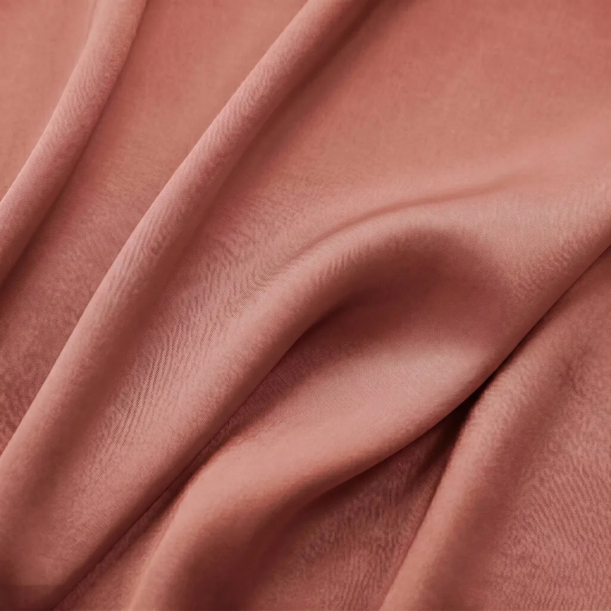 Drap housse lyocell Tencel™ lavé (160 x 200 cm) Olivia Terracotta