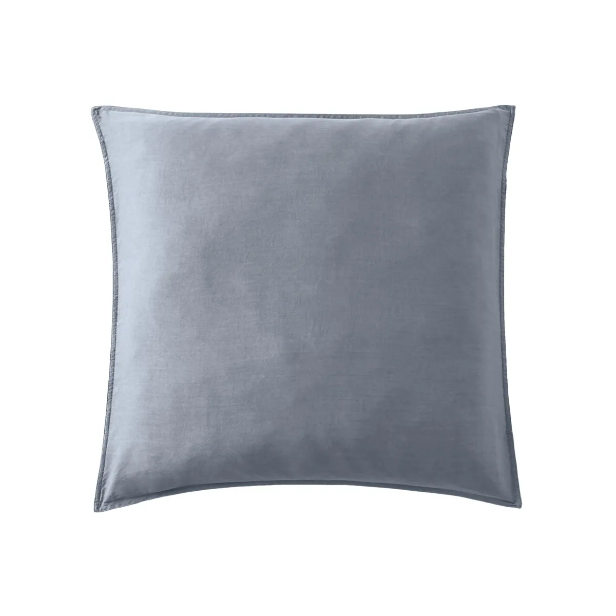 Federa cuscino letto quadrata in lyocell Tencel™ lavato (63 x 63 cm) Olivia Blu stone