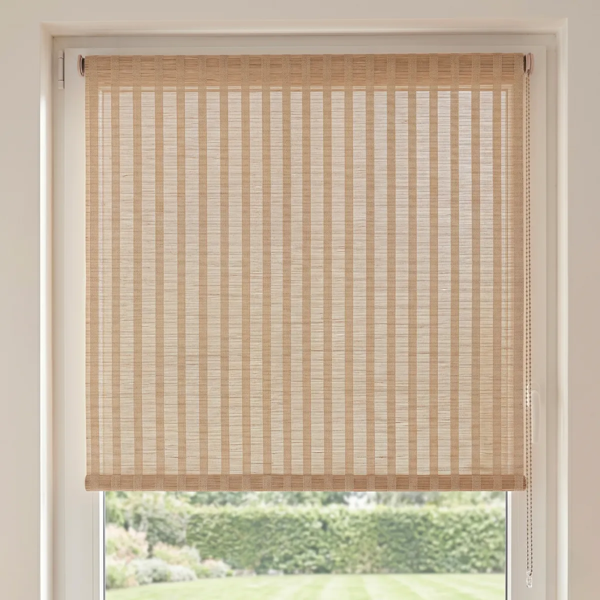 Rolgordijn filterend (60 x 180 cm) Strepen Beige