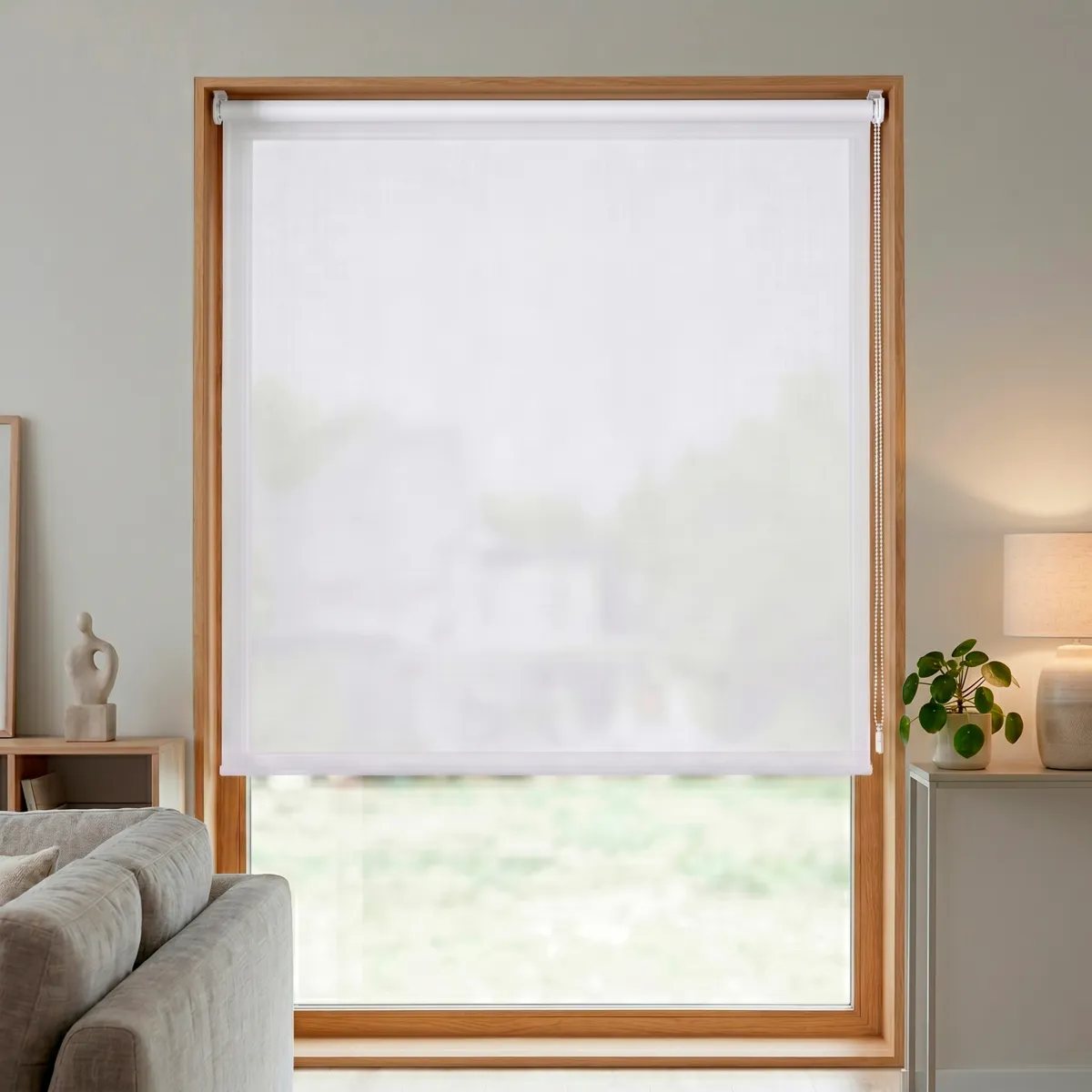 Tenda a rullo filtrante (120 x 180 cm) Pure Bianco