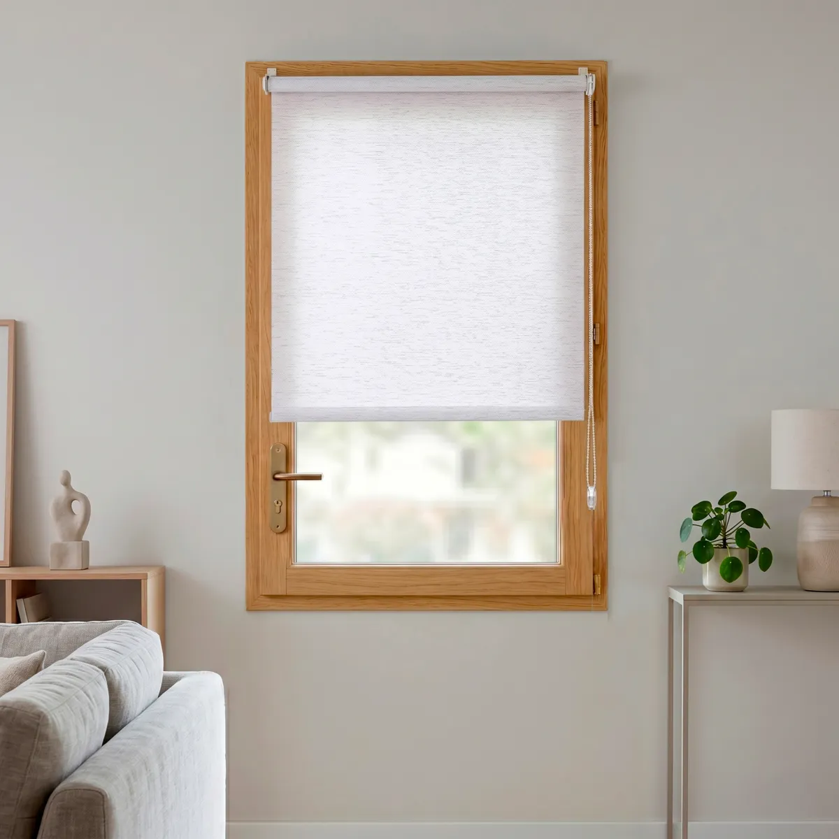 Tenda a rullo oscurante (60 x 150 cm) Pure Beige mélange