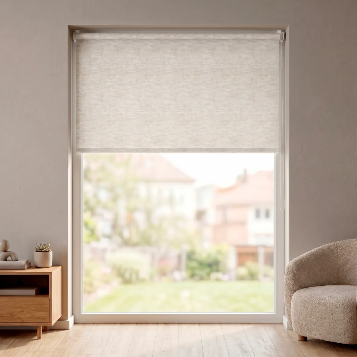 Tenda a rullo oscurante (180 x 180 cm) Elio Beige mélange