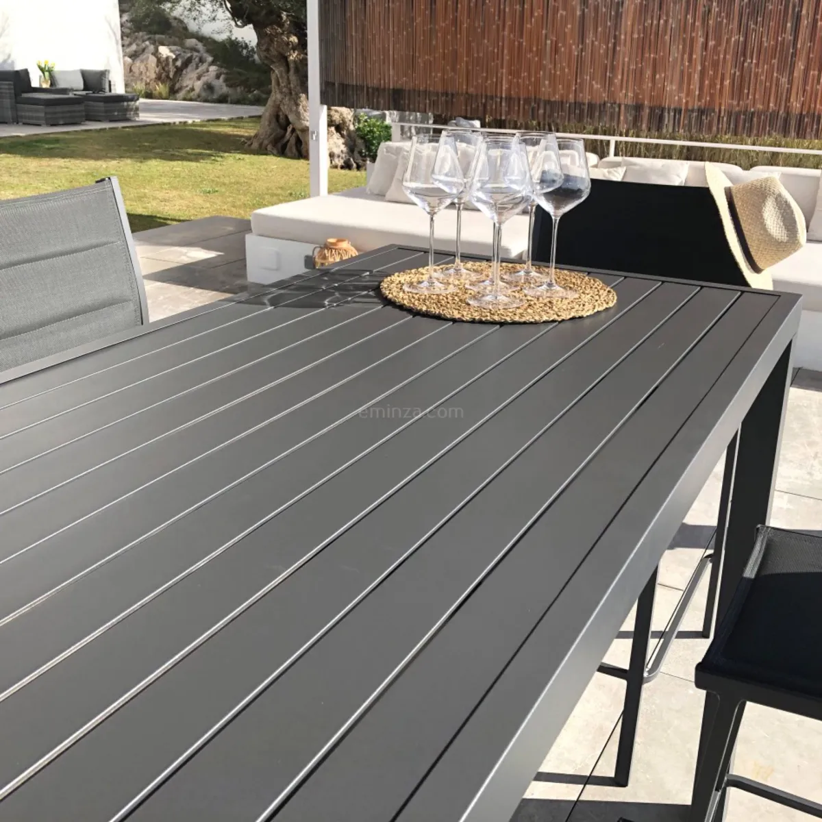 Bartisch Murano Aluminium (Bis zu 6 Pers.)- Anthrazitgrau 3
