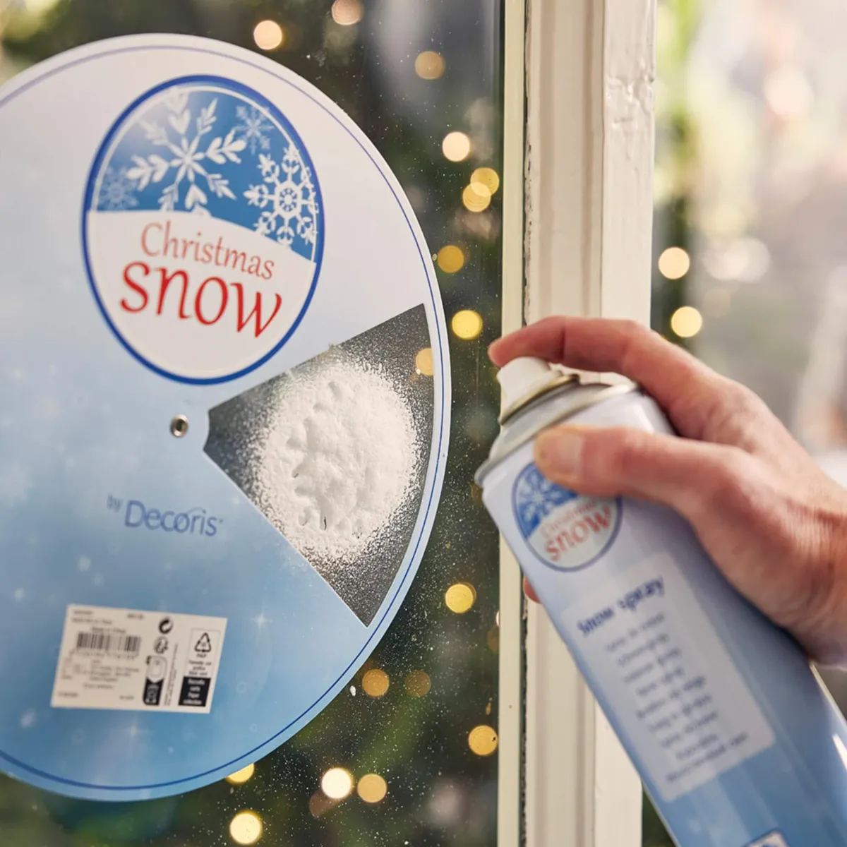 Bomboletta di neve (300 ml) per albero Bianco