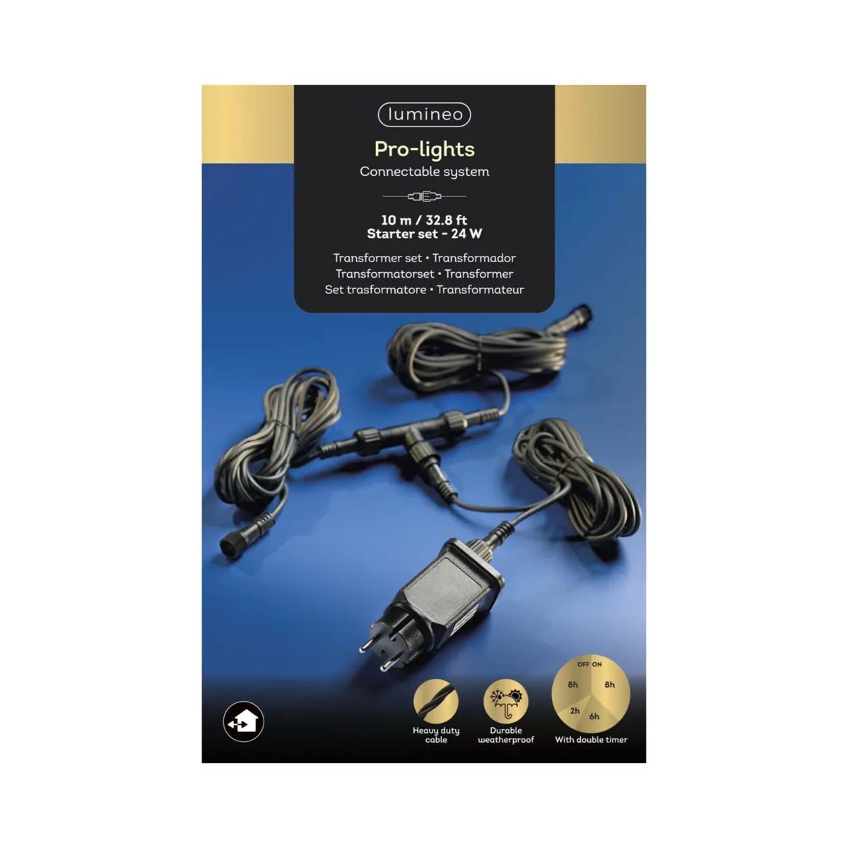 Kit di avviamento sistema collegabile 10 m Pro-lights Nero