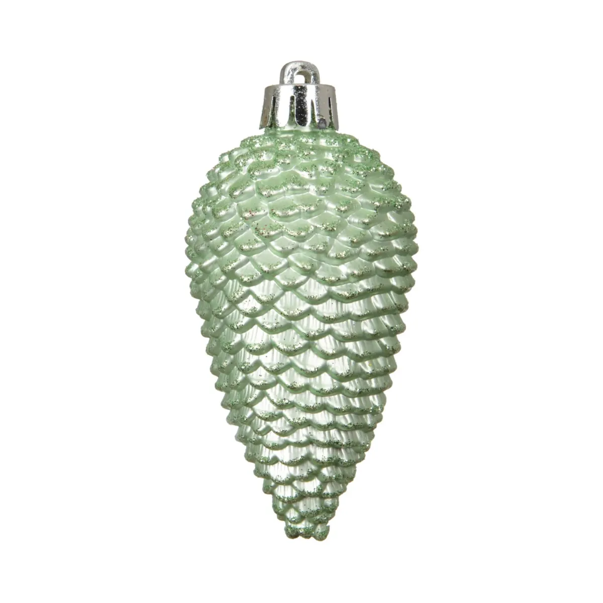 Boite de 6  Pomme de pin polystyrene menthe glaciale D.4.5cm x H.8cm Alpine ou Aravis ?