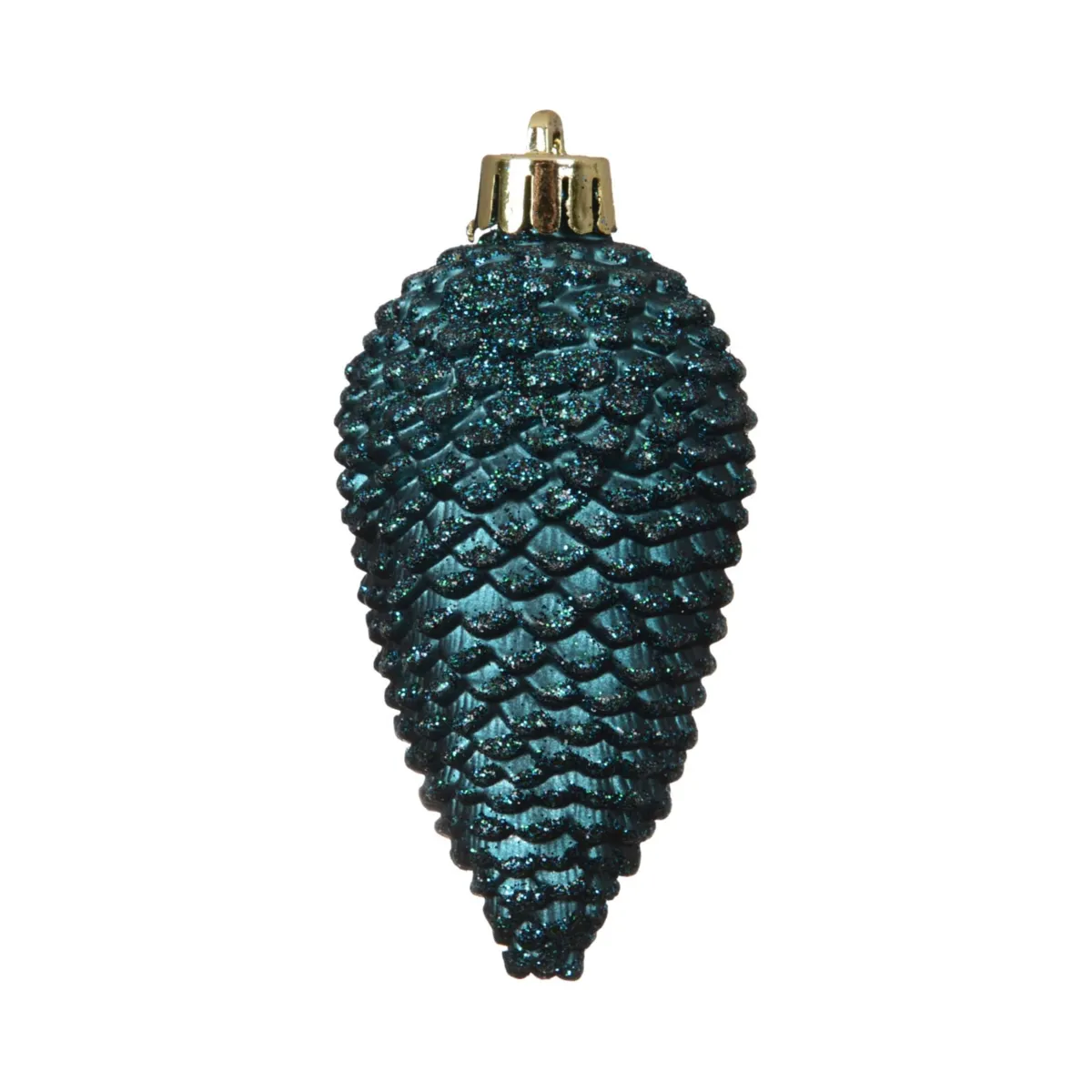 Boite de 6  Pomme de pin polystyrene ƒmeraude D.4.5cm x H.8cm Alpine ou Aravis ?