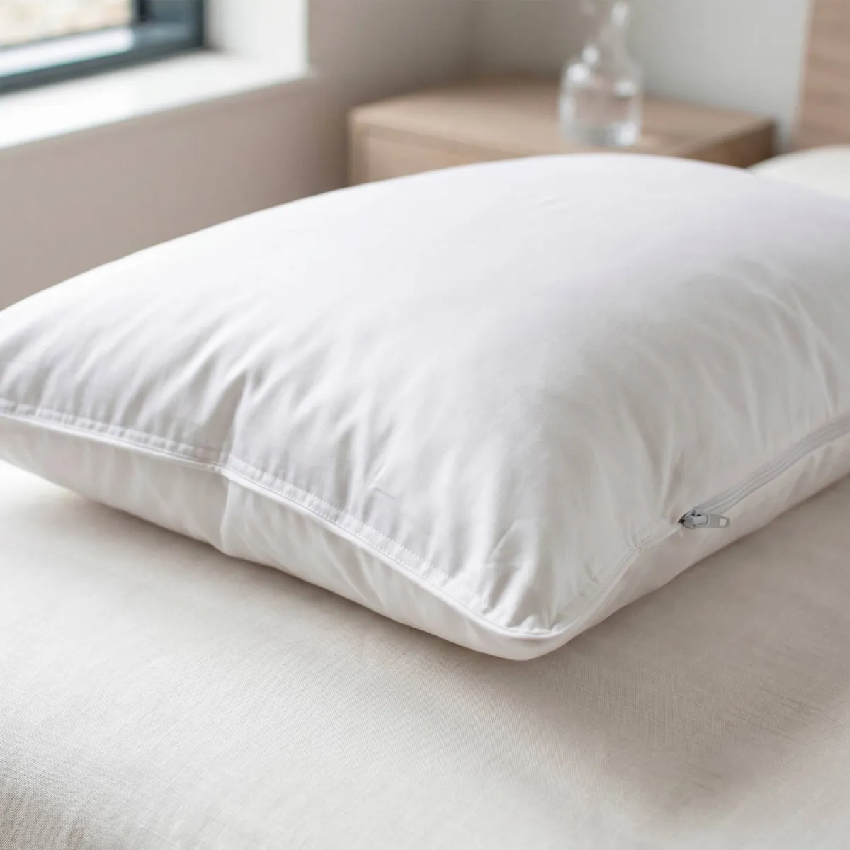 Cuscino letto rettangolare Mémoire de forme Bianco 2