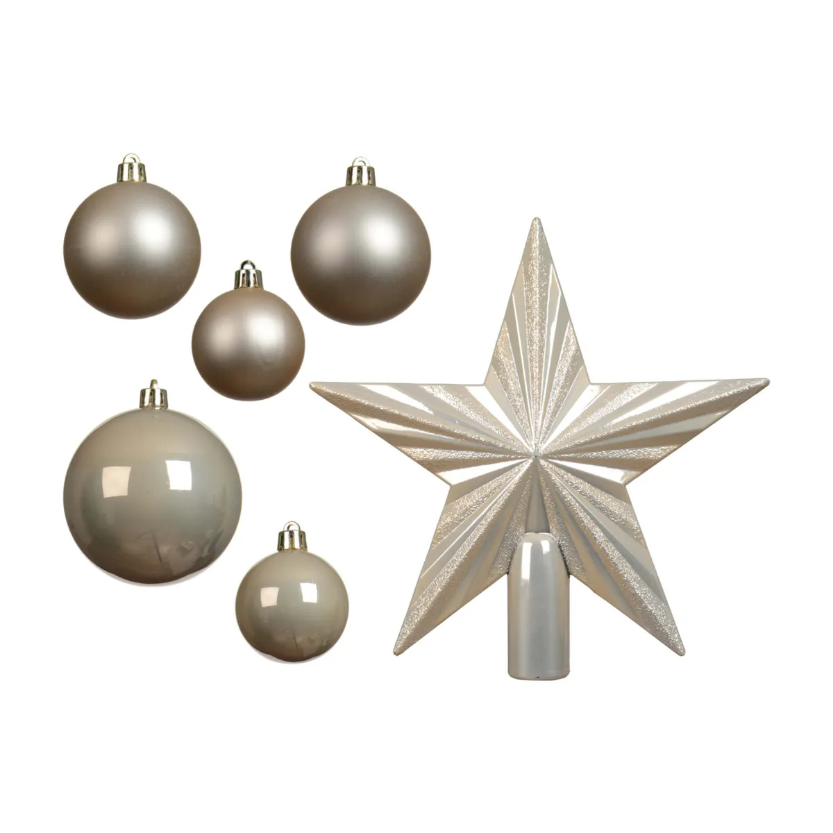 Kit di addobbi natalizi per albero di Natale (30 pezzi) Aravis Perla