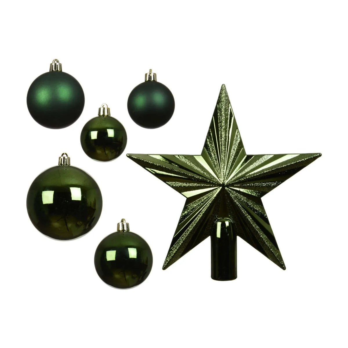Kit di addobbi natalizi per albero di Natale (30 pezzi) Aravis Verde abete