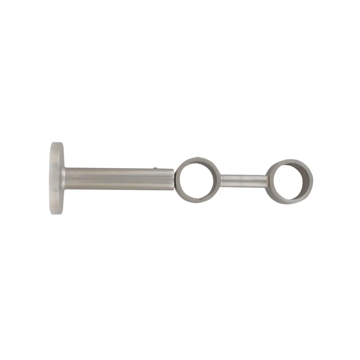 Supporto doppio regolabile (L190/L230 cm - Ø28 mm) Argento opaco