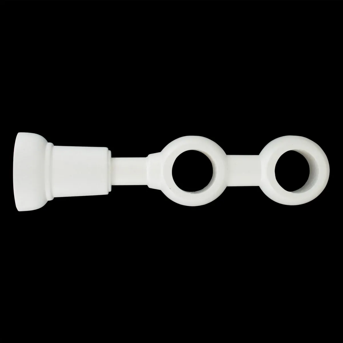 Supporto doppio legno (L215 / D28 mm) Nils Bianco