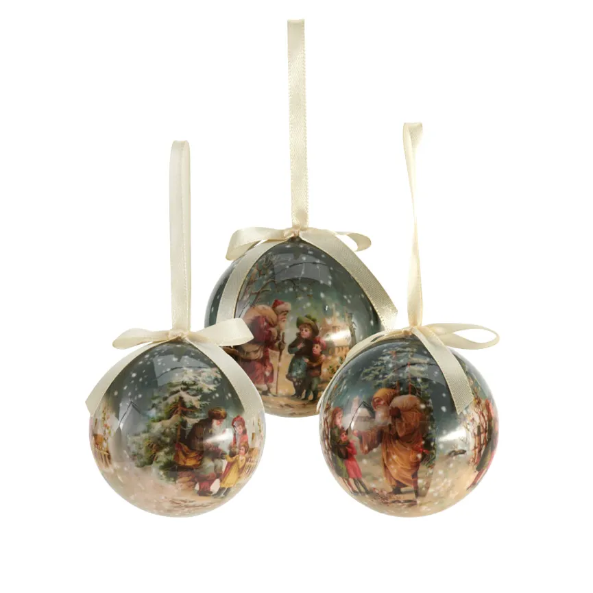 Set di 14 Palline di natale (D75 mm) Notte di Natale Multicolore