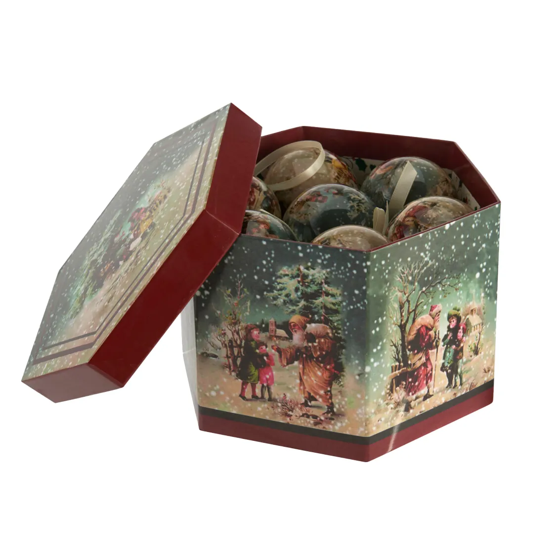Set di 14 Palline di natale (D75 mm) Notte di Natale Multicolore