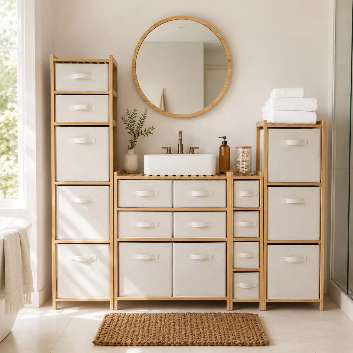 Portaoggeti 4 livelli Tidy box Marrone