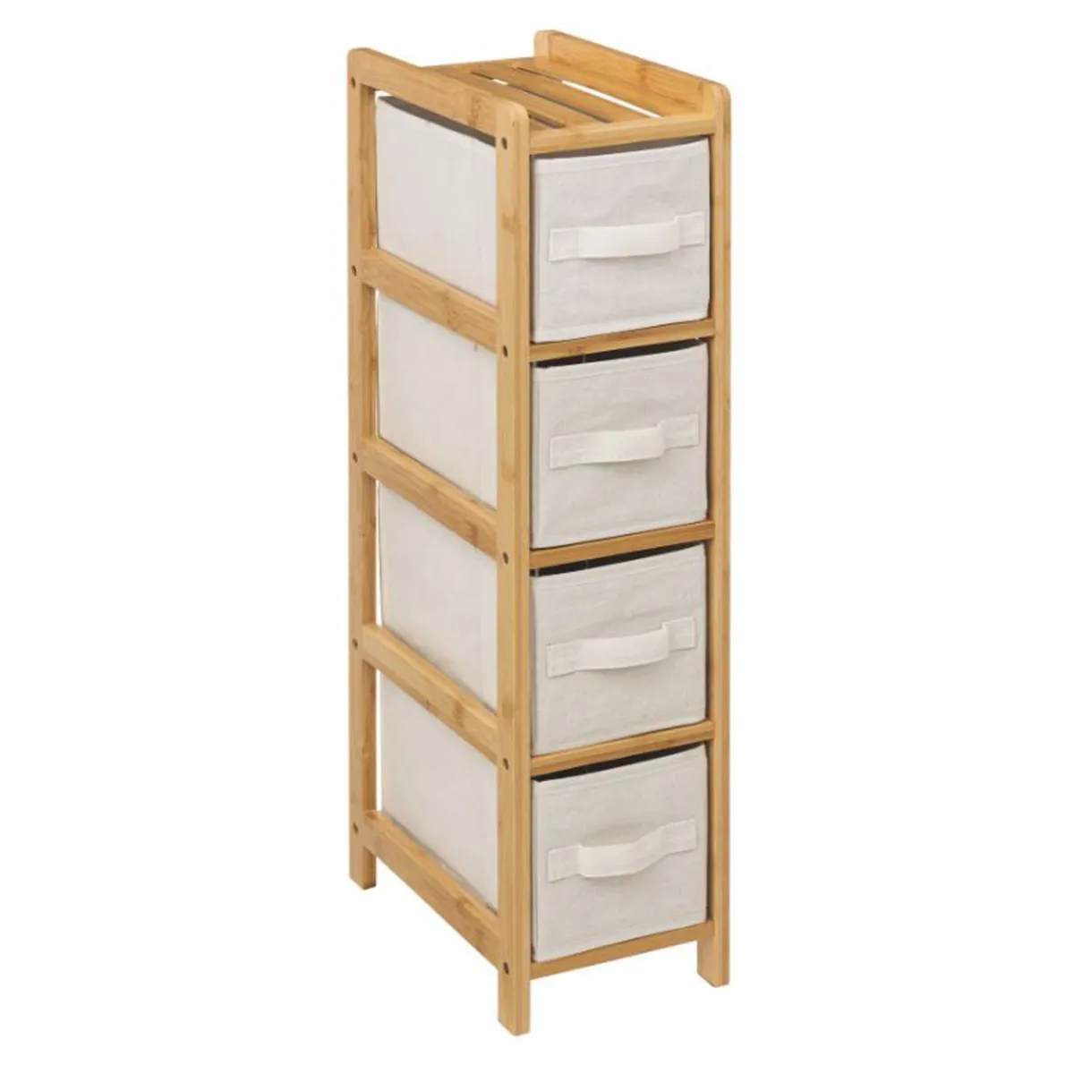 Möbel inkl. Boxen 4 Ebenen Tidy box Braun