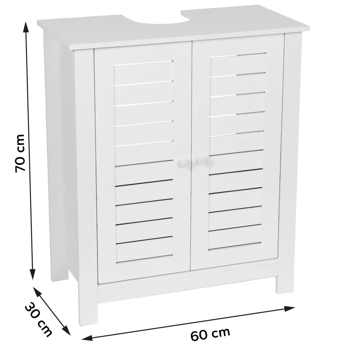 Mueble para lavabo (60 x H70 cm) Santorin Blanco