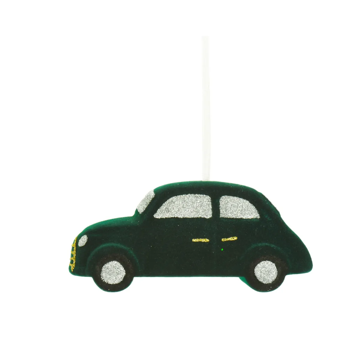 Addobbi natalizi (H9 cm) Velvet auto Verde abete