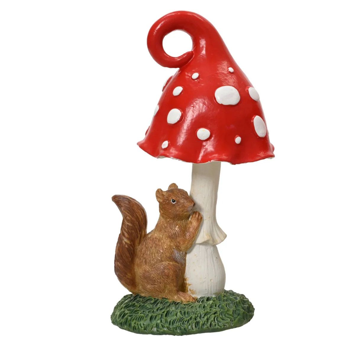 Fungo decorativo (H14,6 cm) Claude lo scoiattolo Rosso