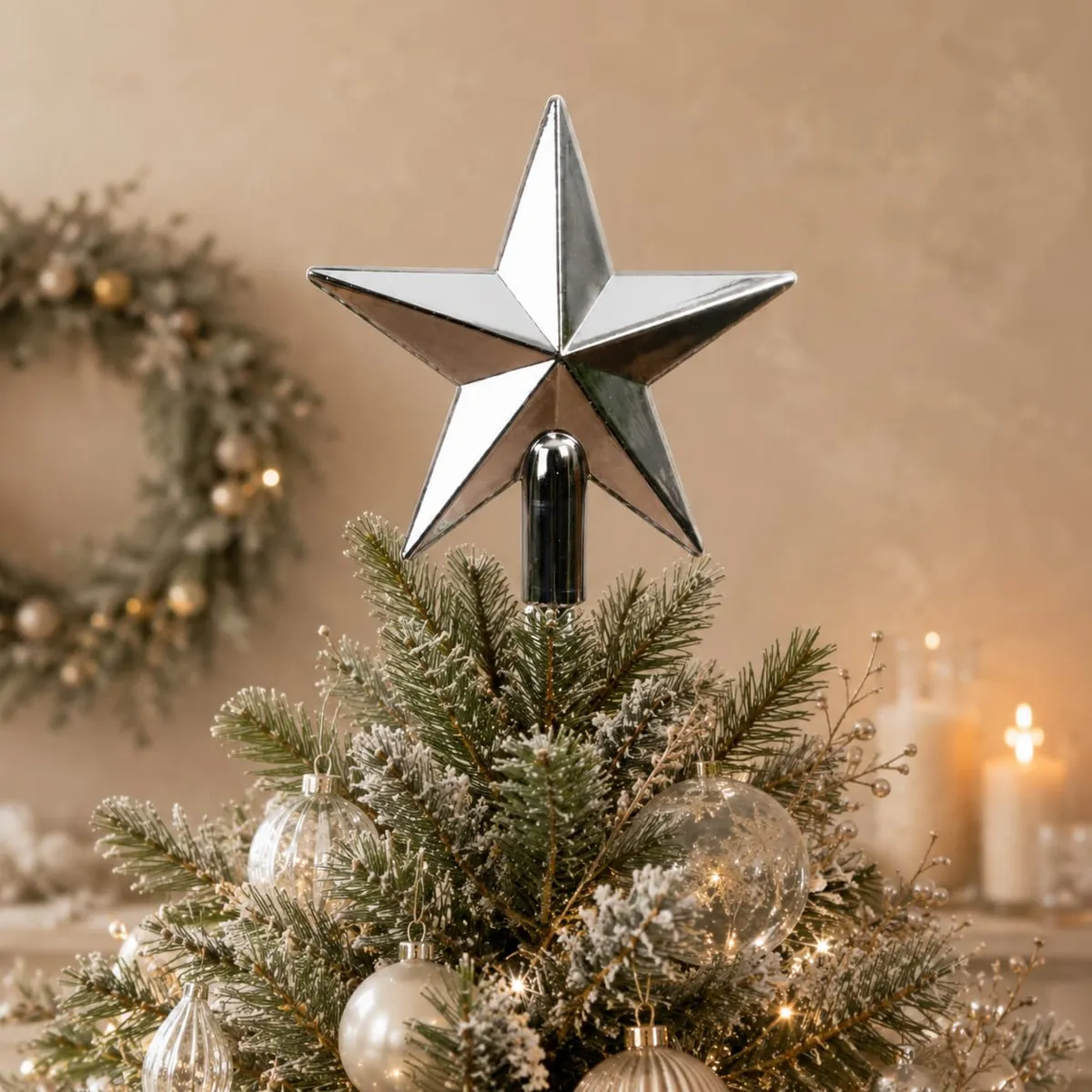 Cimiero per albero Aravis Argento lucido