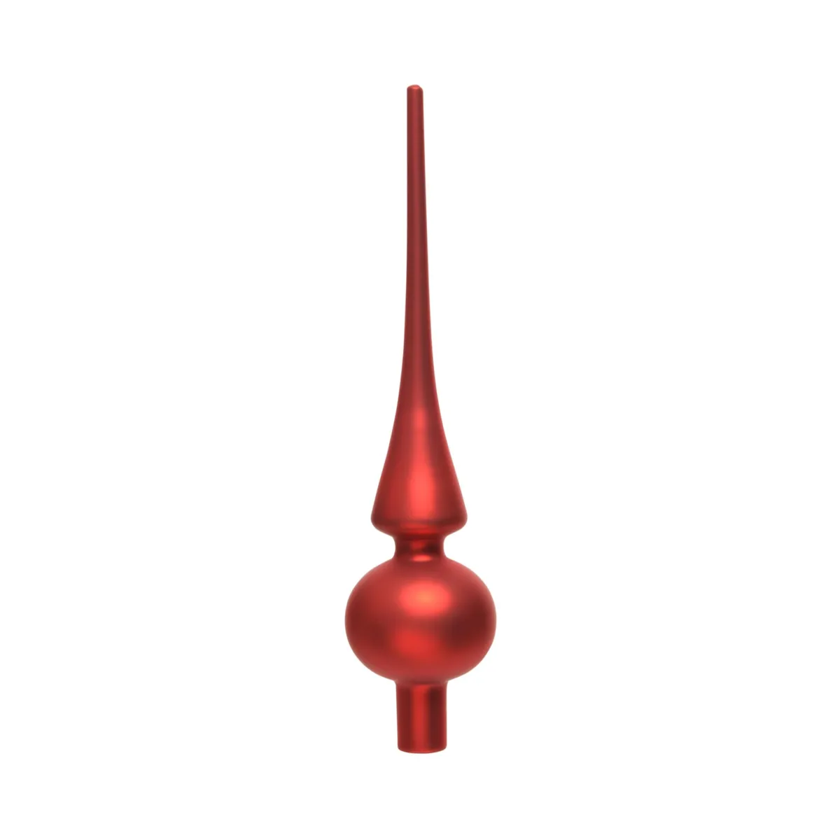 Puntale per albero di Natale in vetro Boréal Rosso