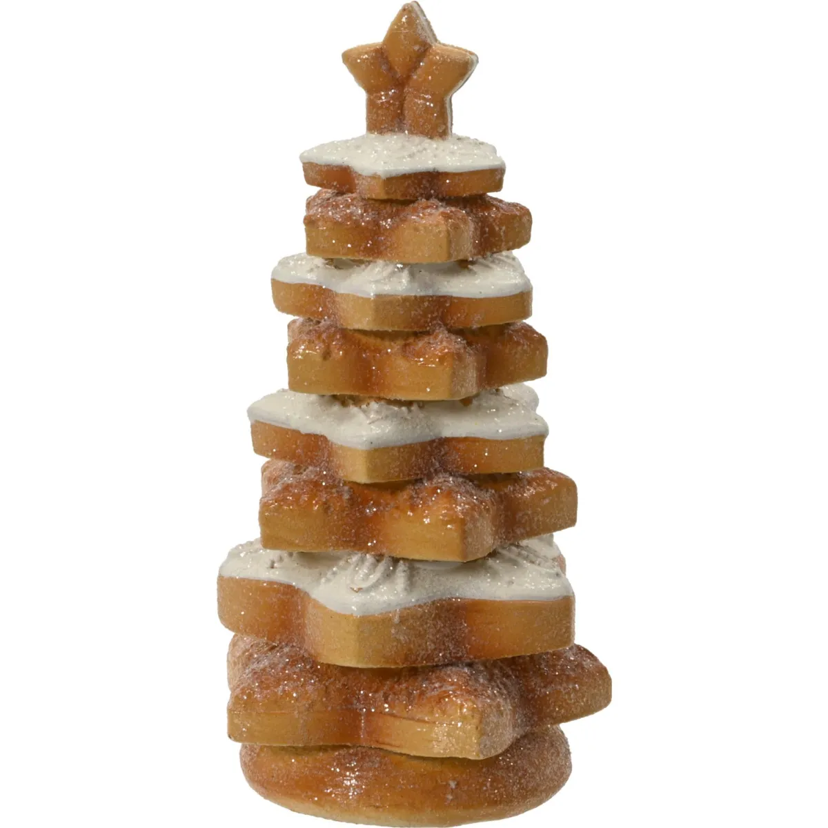 Decorazione da tavolo (H18) Albero di Canna di zucchero Tortora lucido glitterato