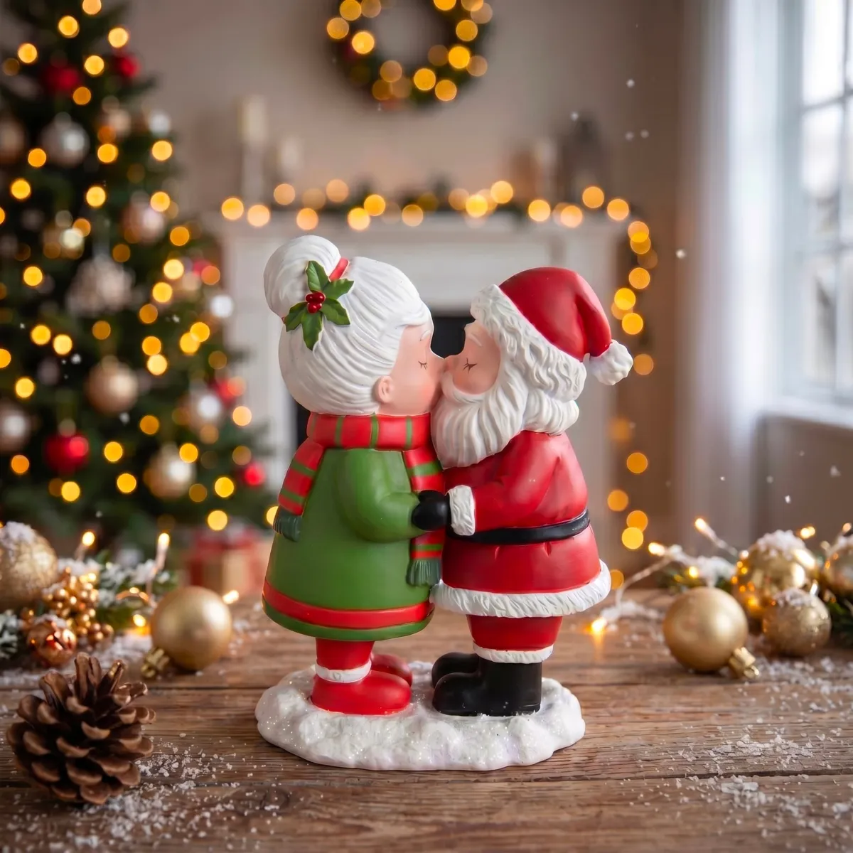 Figura di Natale (H14 cm) Baci di Natale Multicolore