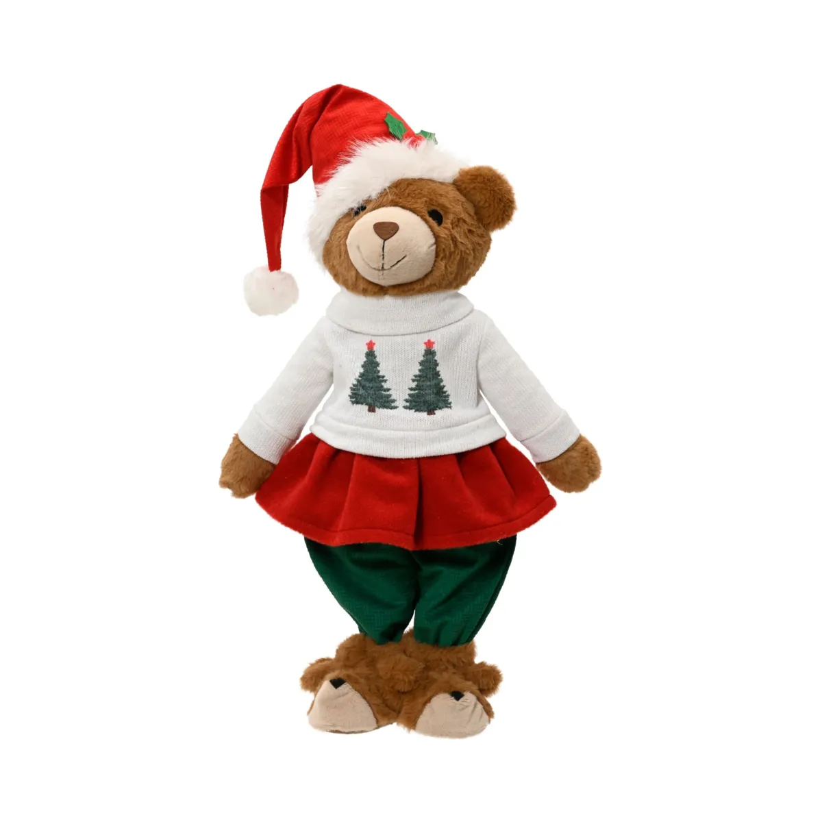 Orso natalizio decorativo (H60 cm) Simone coquette Multicolore