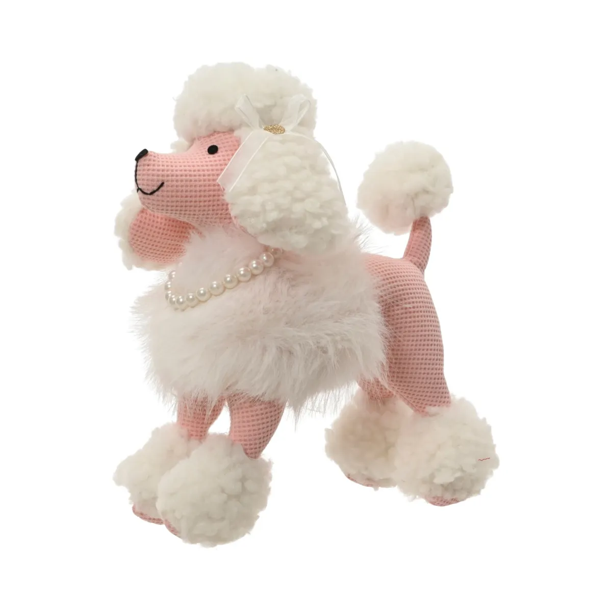 Cane decorativo (H29 cm) Hortense il barboncino Rosa