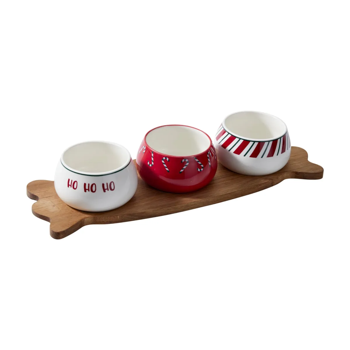 Set per tapas 3 ciotole (38 x 12 cm) Il Condividere del Natale