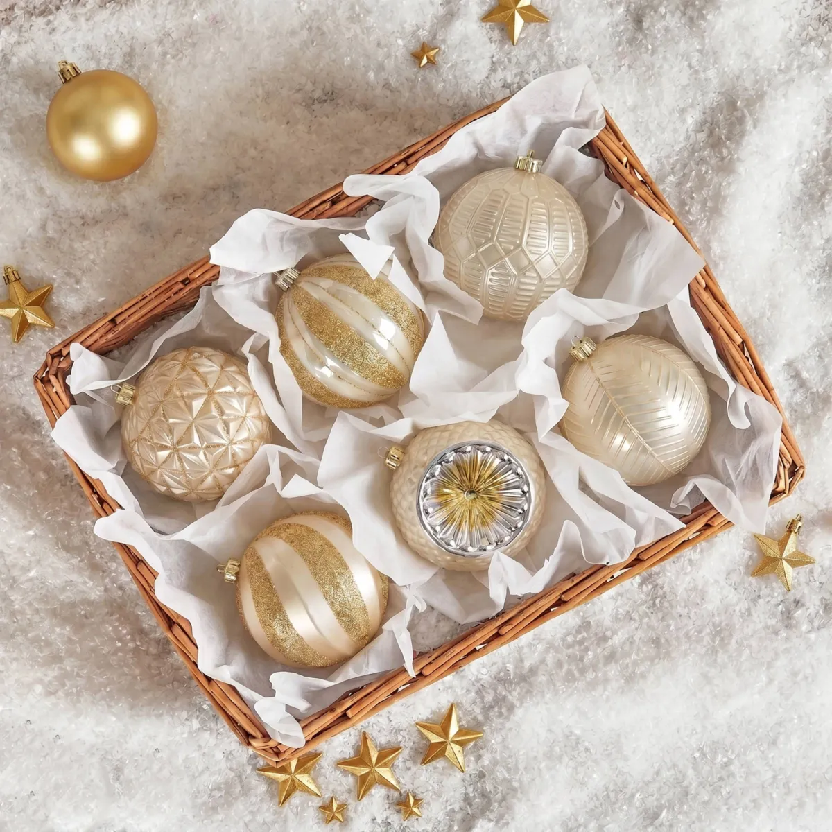 Set di 6 palline di natale (D150 mm) Imperiale Perla