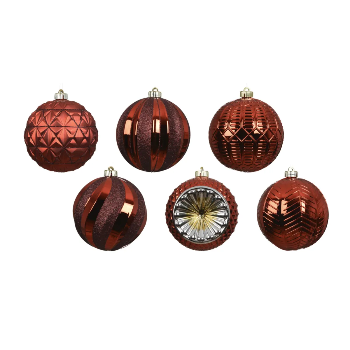 Set di 6 palline di natale (D150 mm) Imperiale Rosso