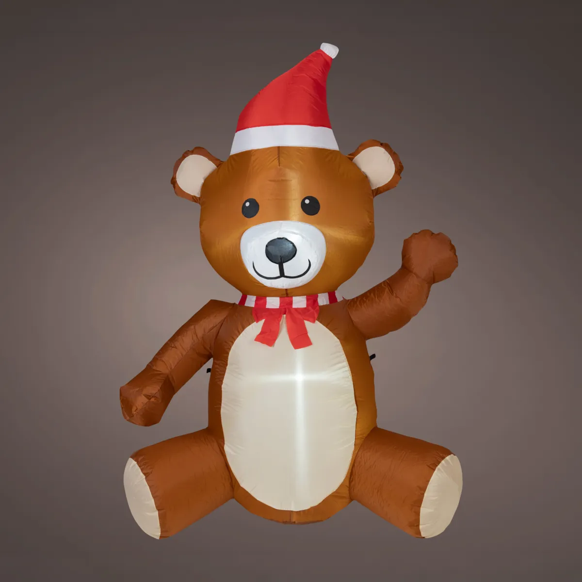 Orso di Natale gonfiabile e renna luminosa (H180 cm) Happy Bianco freddo