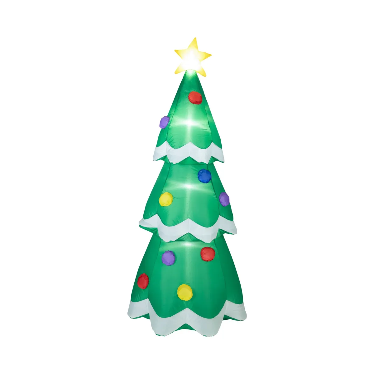 Albero di Natale gonfiabile e luminoso (H190 cm) Happy Bianco freddo