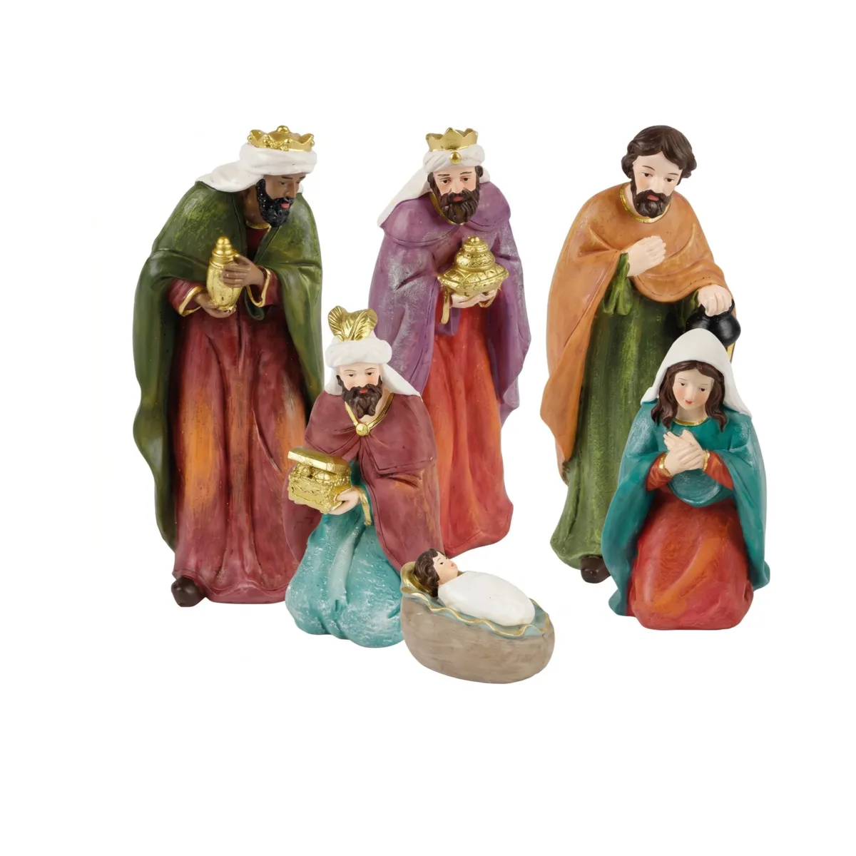 Le 6 statuine (H15 cm) di Léon