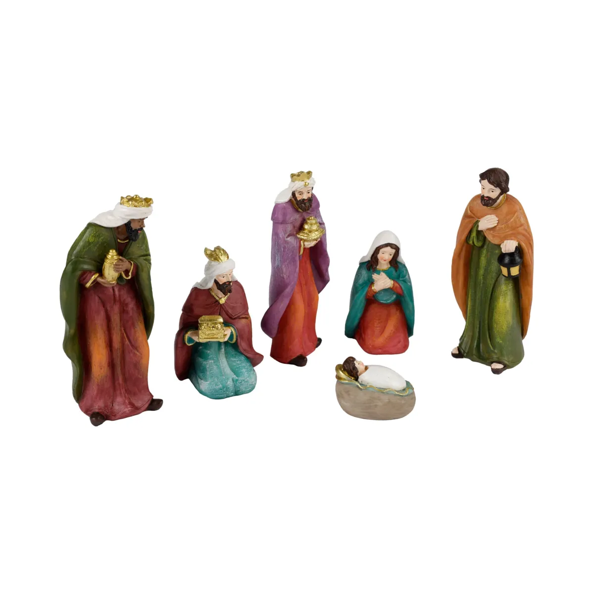 Le 6 statuine (H15 cm) di Léon