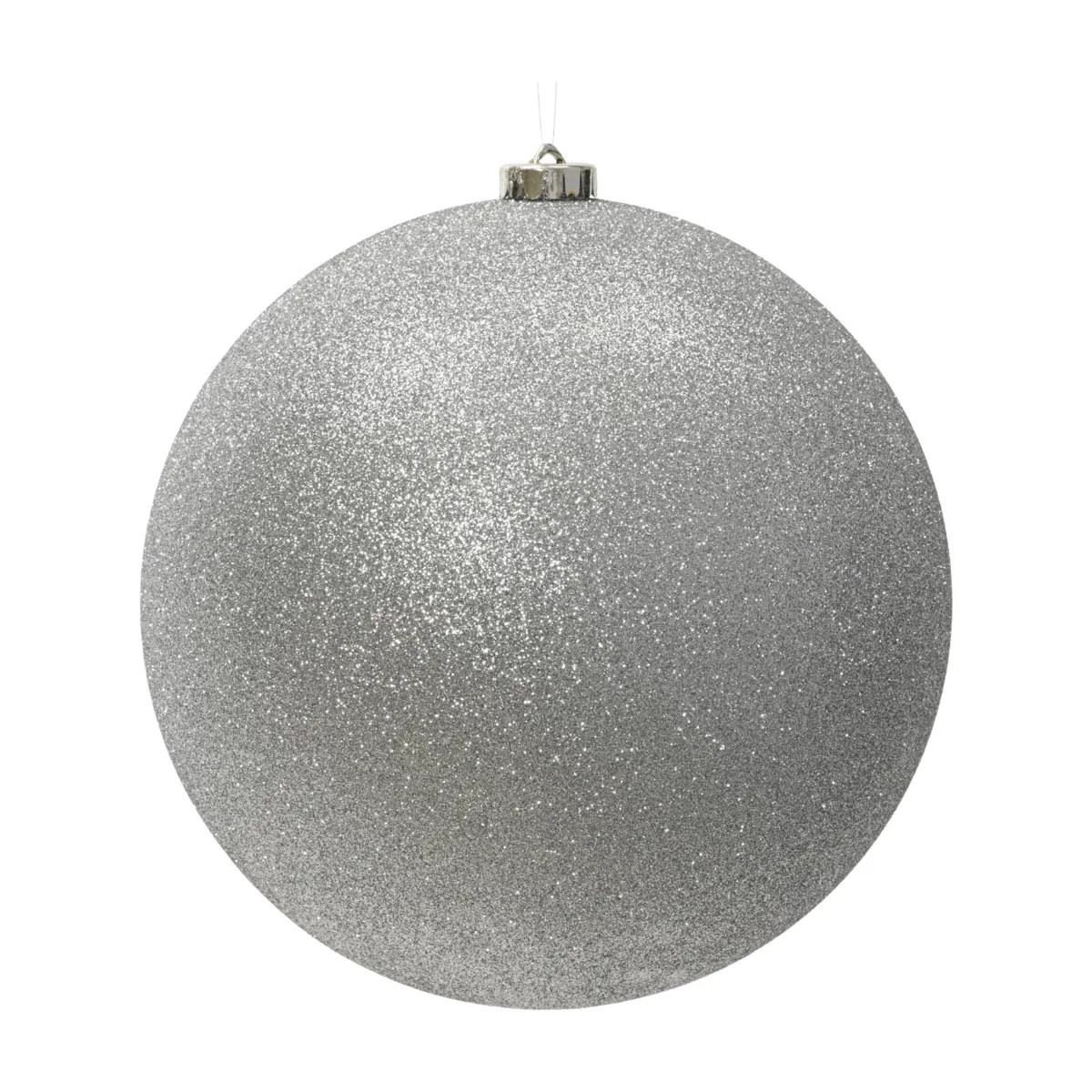 Pallina di natale (D140 mm) Aravis Argento glitterato
