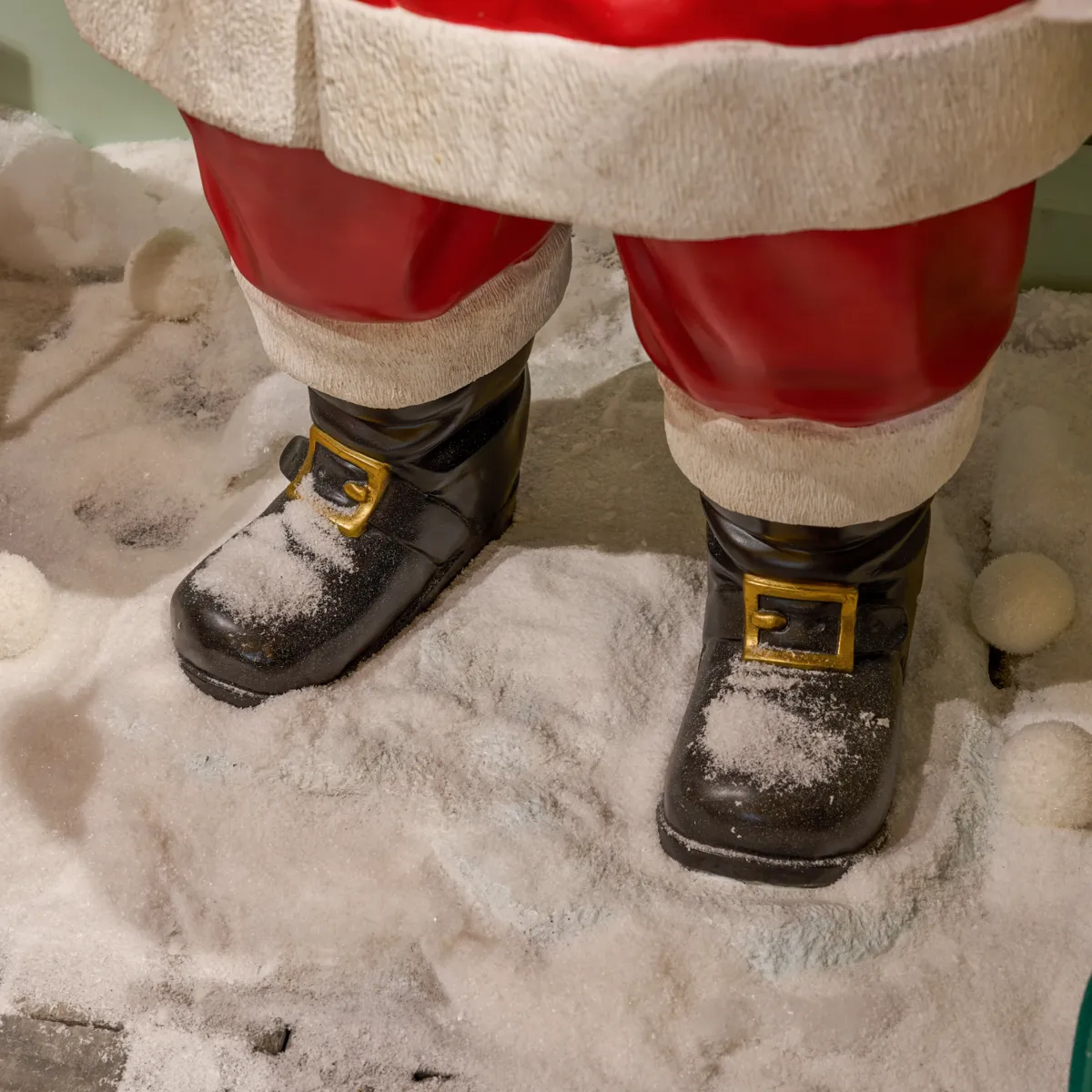 Babbo Natale Tradizionale Gigante (H182 cm) Klaus silenzio sto arrivando