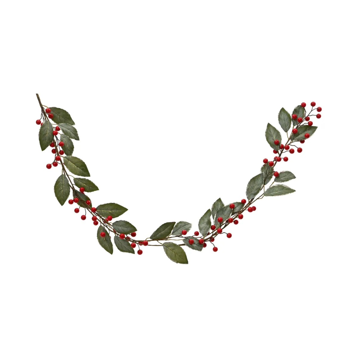 Ghirlanda per albero (130 cm - D12) Bacche perlate Rosse