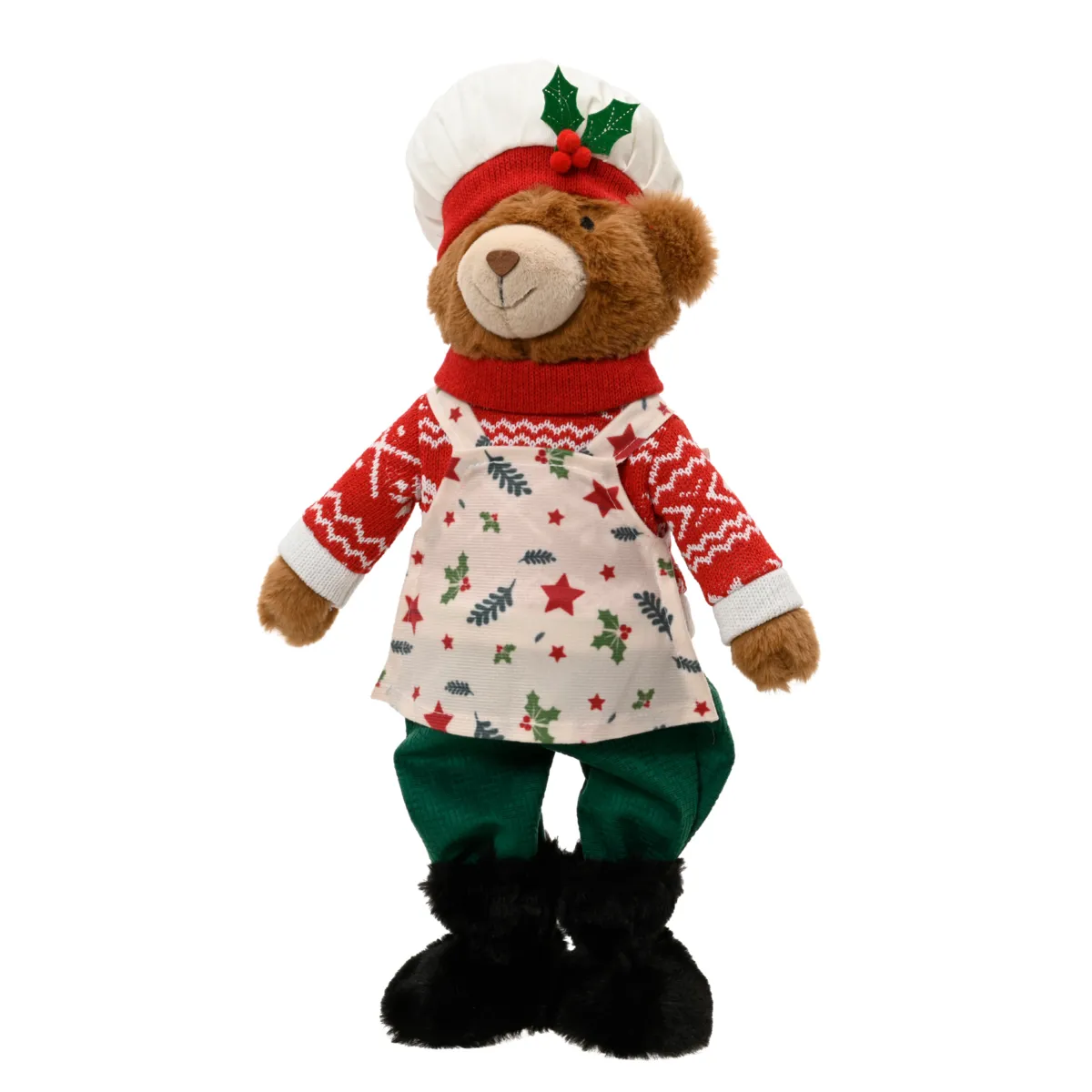 Orso di Natale decorativo (H47 cm) René cuoco Multicolore