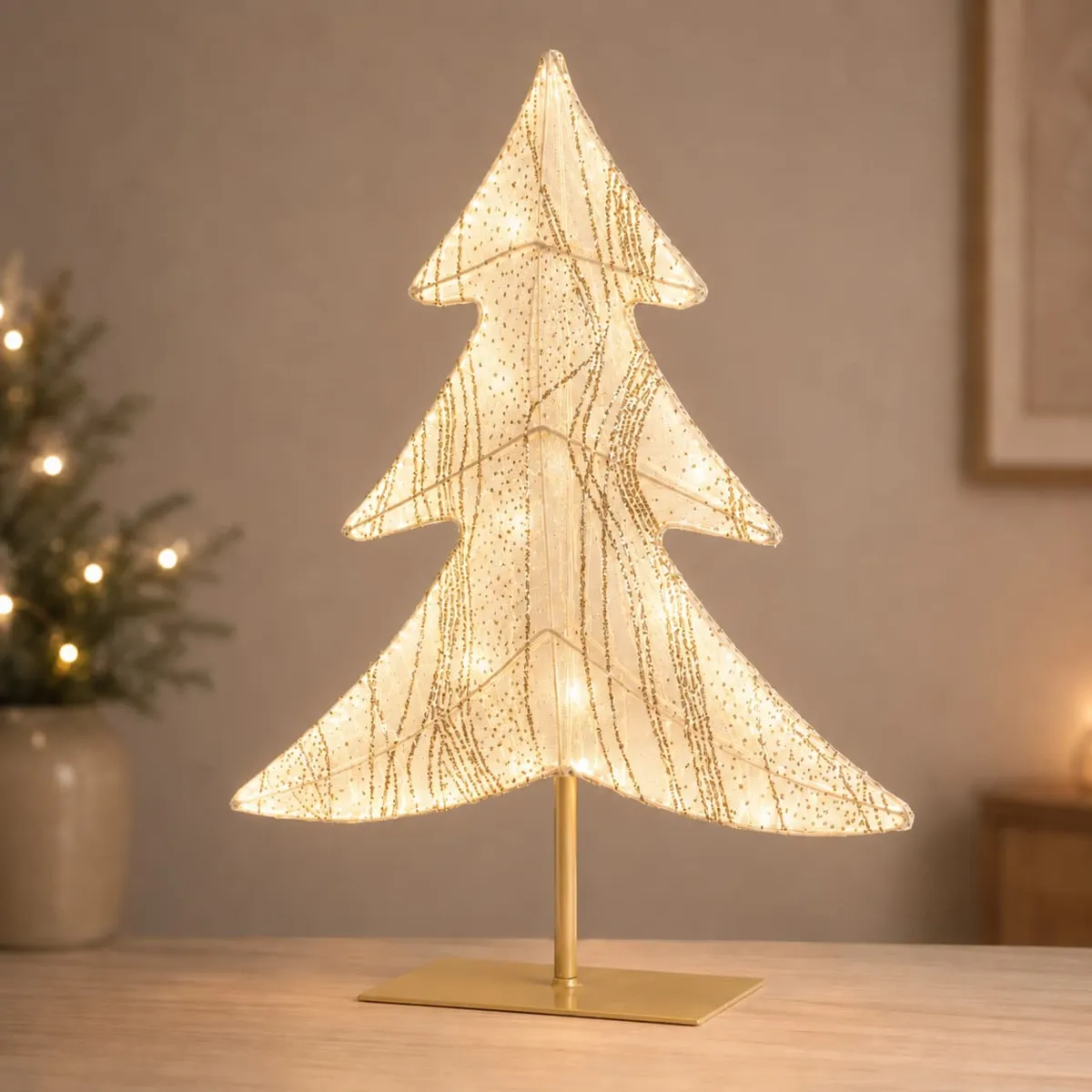 Albero luminoso decorativo 192 LED (H53 cm) Via Lattea Bianco caldo