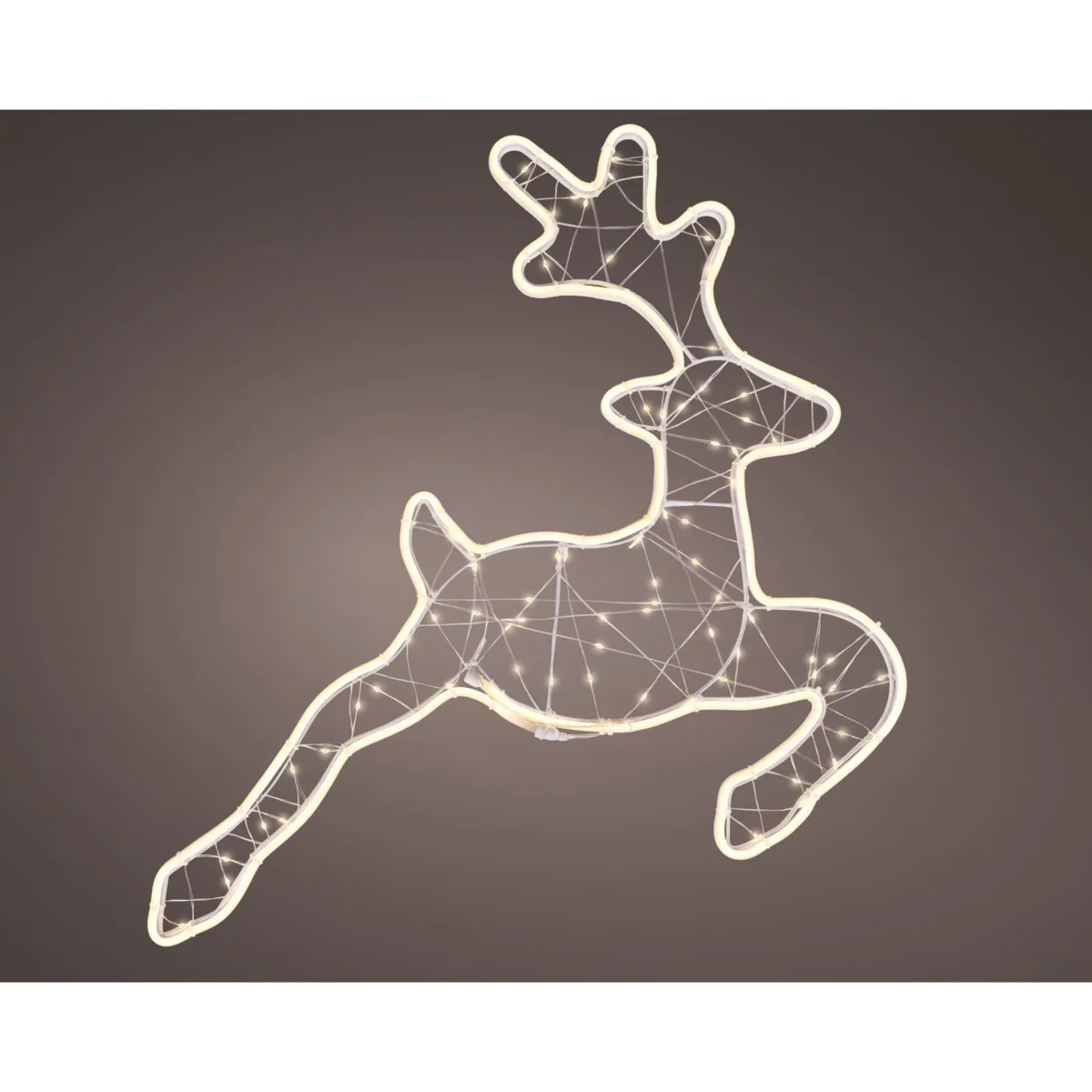 Renna luminosa da appendere 370 LED (H58 cm) Golden Light Bianco caldo