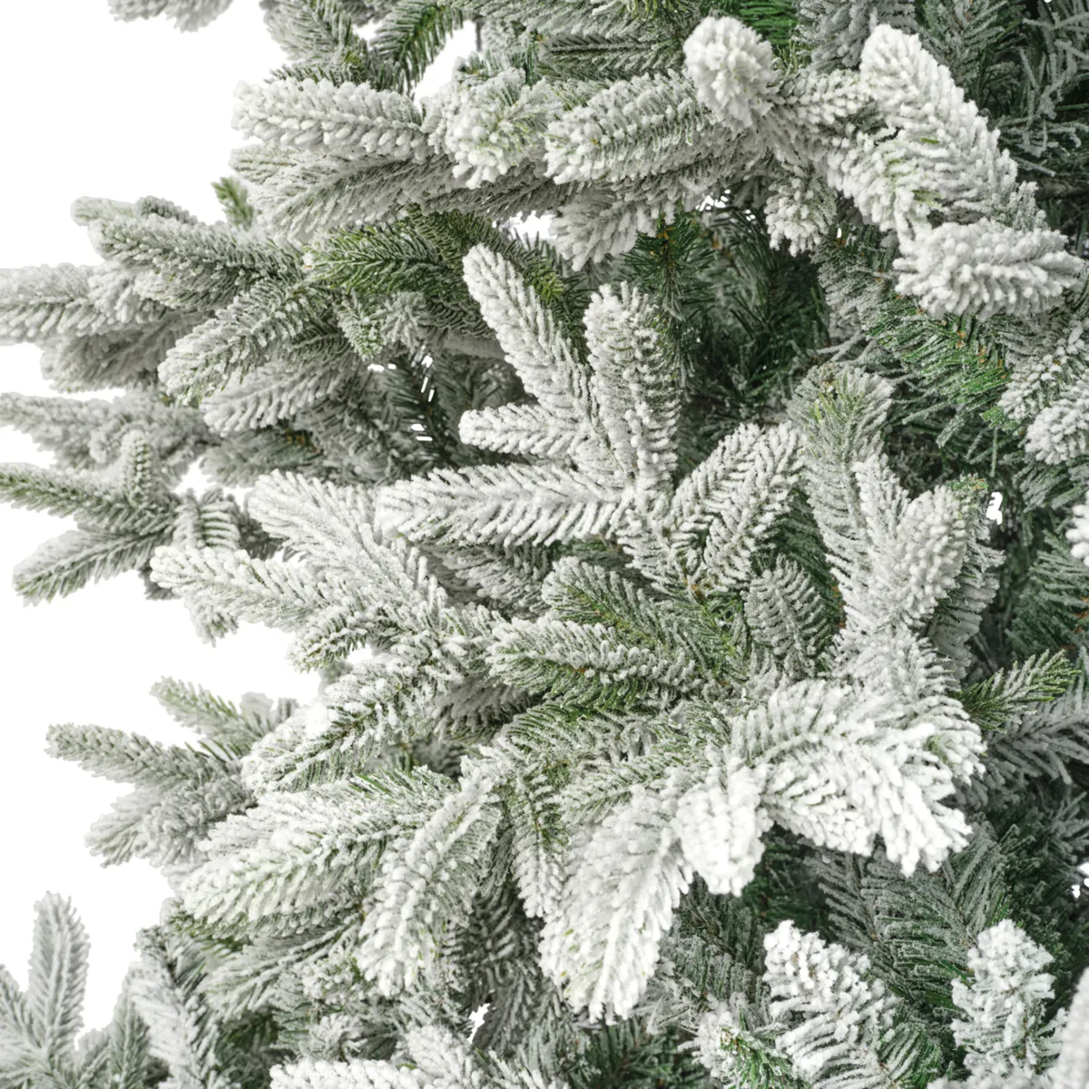 Albero di Natale artificiale (H180 cm) Abies Nordmann Verde innevato
