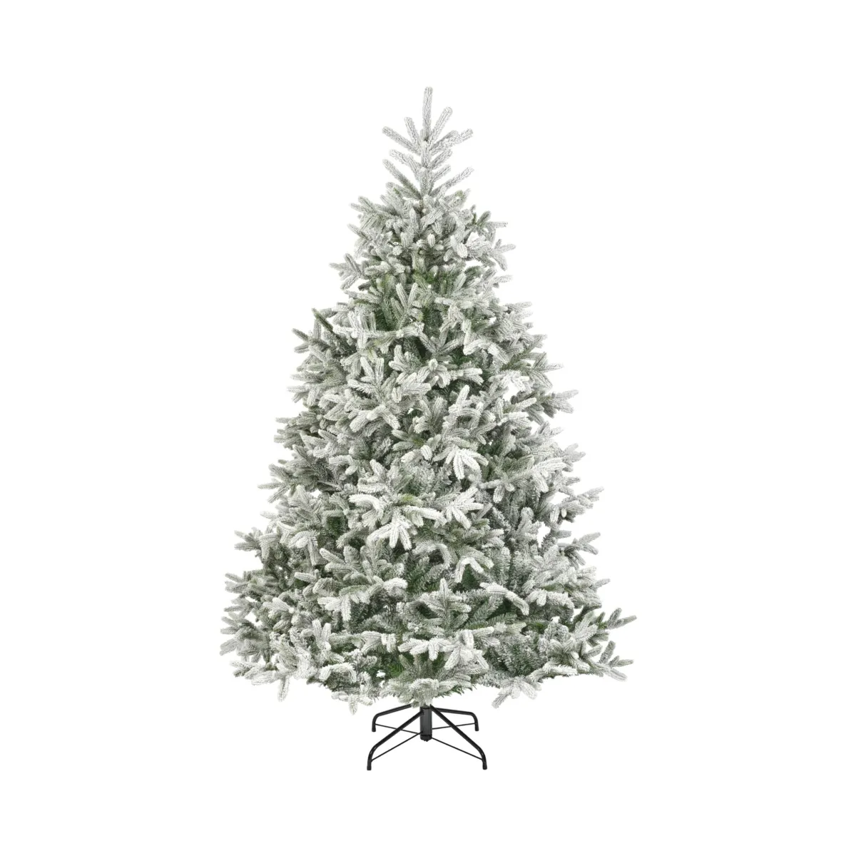 Albero di Natale artificiale (H240 cm) Abies Nordmann Verde innevato