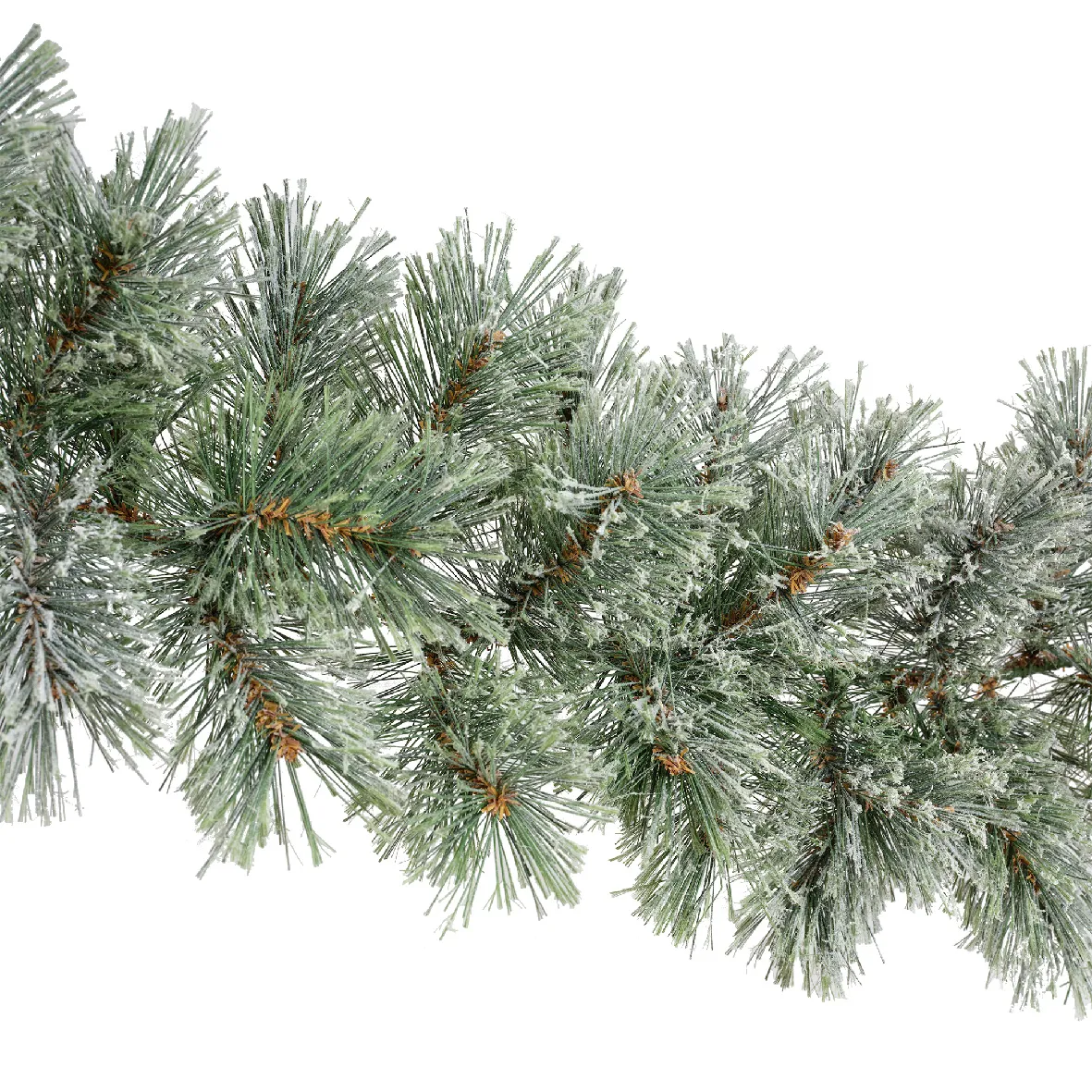 Ghirlanda di abete (270 - D25 cm) Bromley Verde innevato