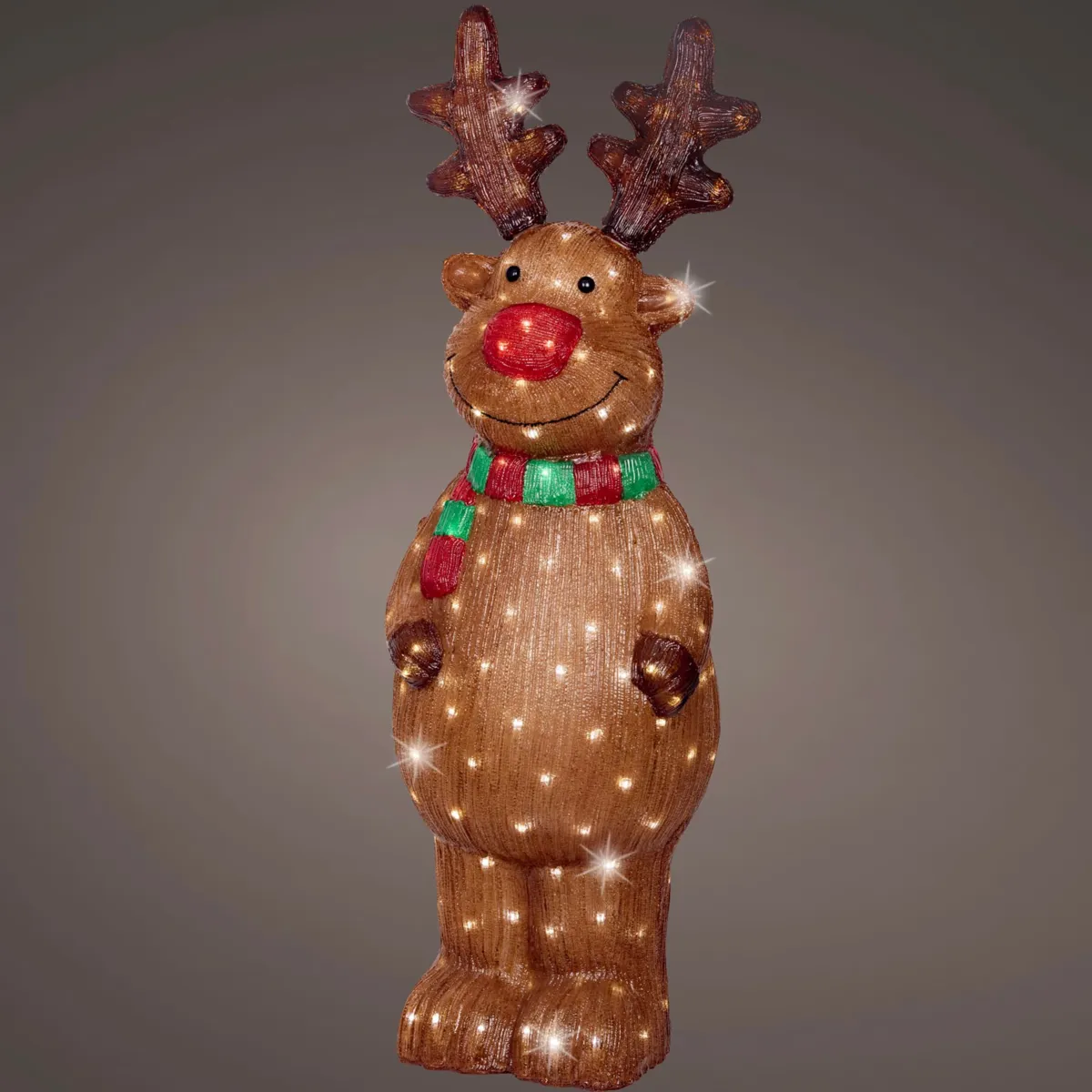 Renna luminosa 180 LED (H115 cm) Bunny in piedi Bianco freddo