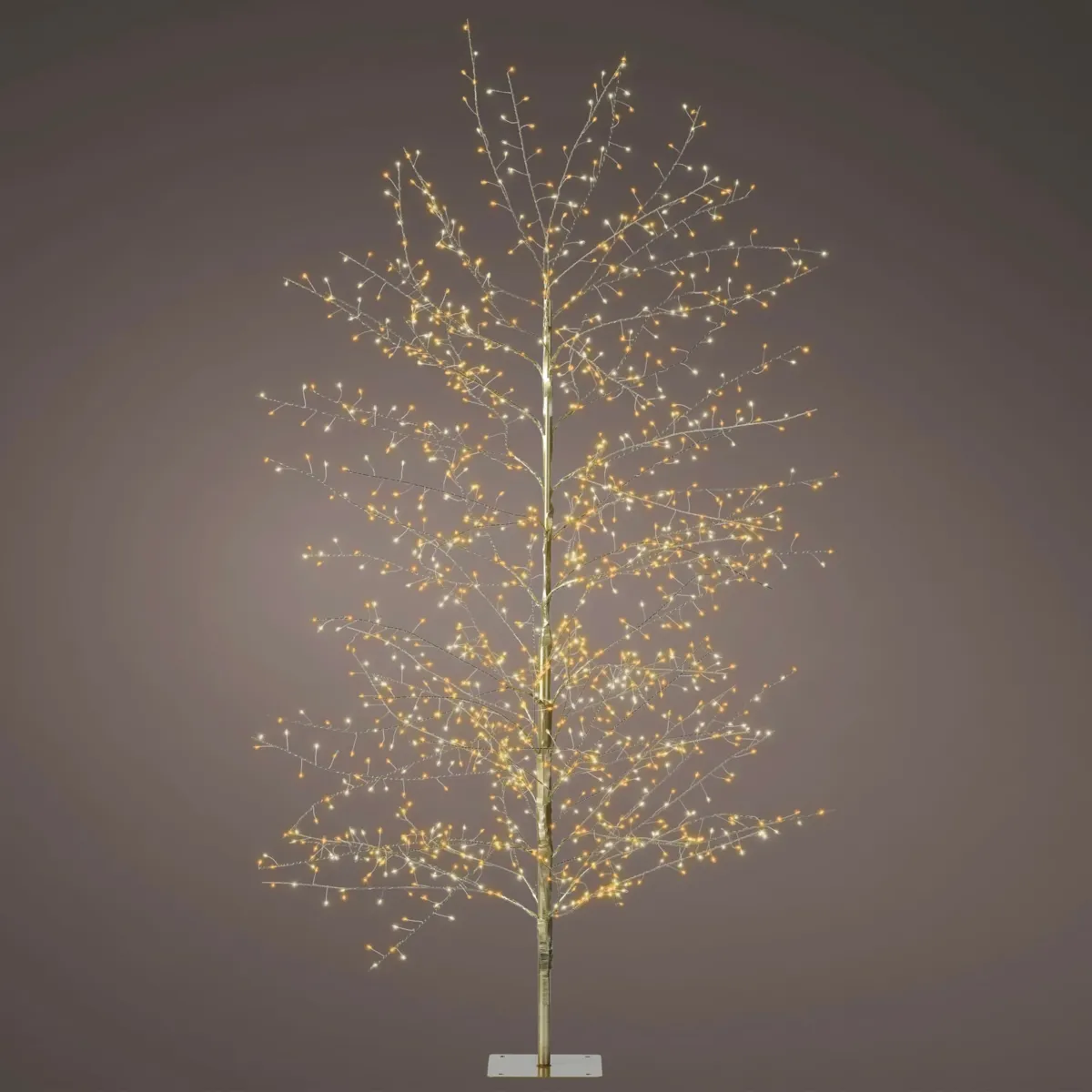 Albero luminoso 1350 LED (H150 cm) Sélénis Oro e bianco caldo