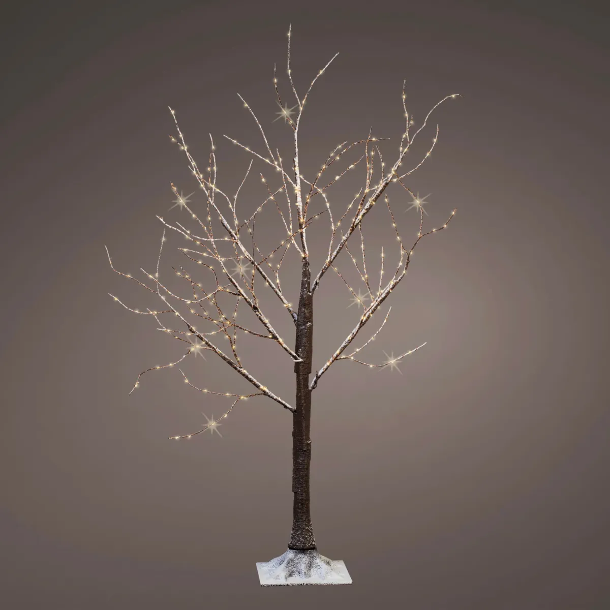 Albero luminoso 300 Micro LED (H100 cm) Betulla Cayden Bianco caldo champagne