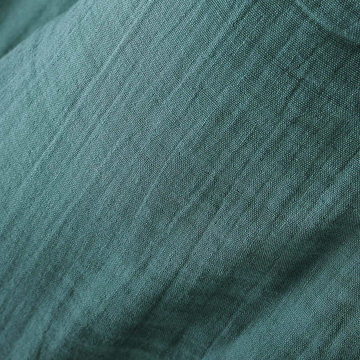 Nappe carrée gaze de coton (180 x 180 cm) Gaïa Bleu canard
