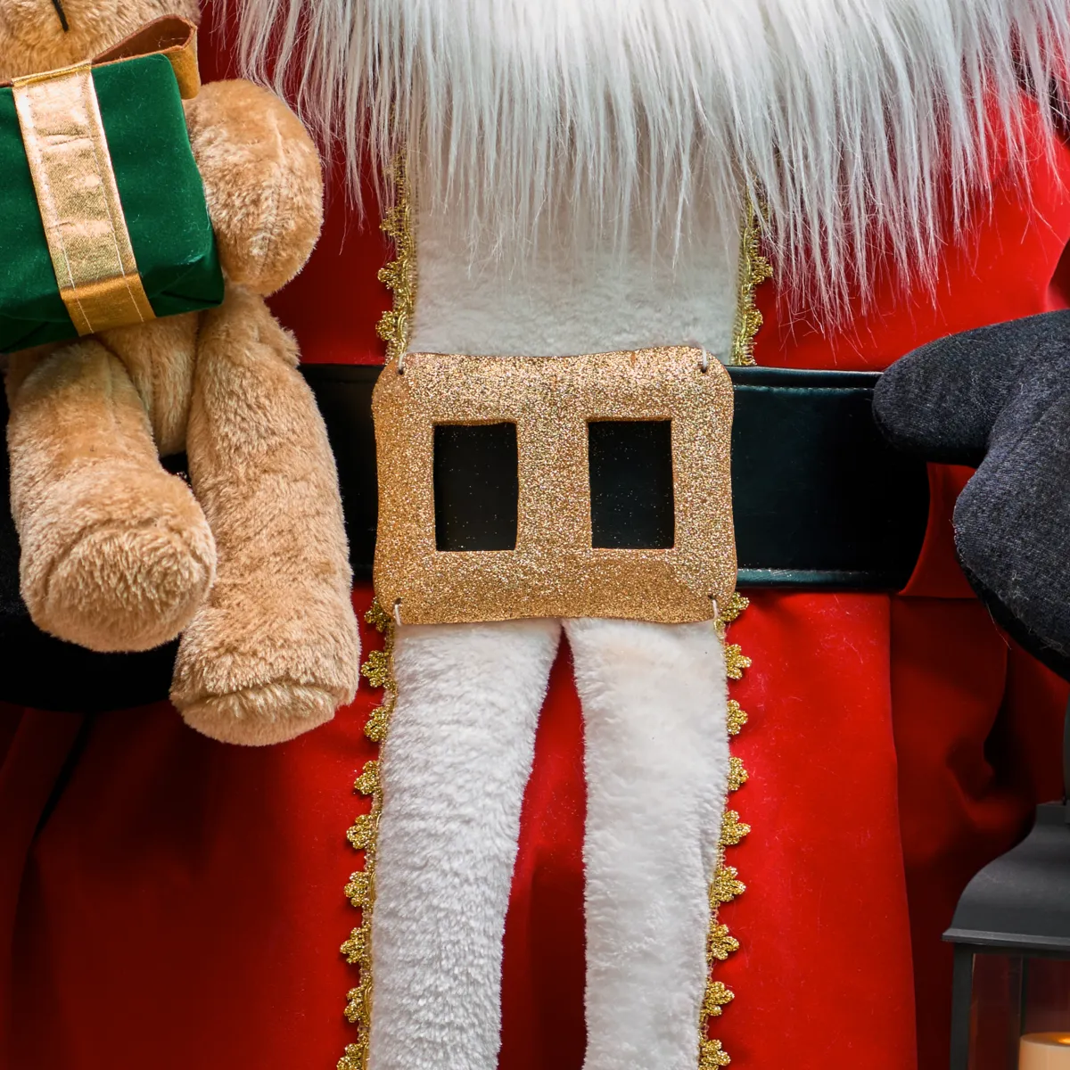 Automa Gigante Babbo Natale Tradizionale (H200 cm) Jules e lanterna luminosa